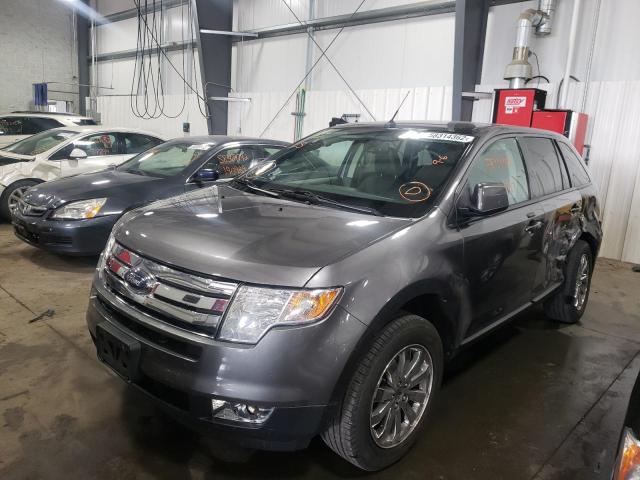 2FMDK3JC9ABB03841 - 2010 FORD EDGE SEL GRAY photo 2