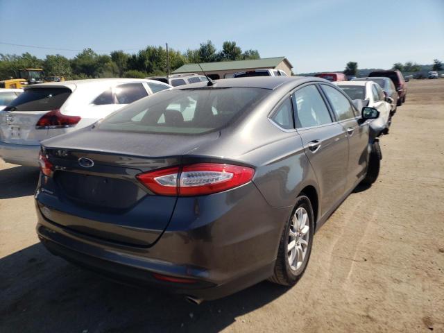 3FA6P0G79GR378620 - 2016 FORD FUSION S GRAY photo 4