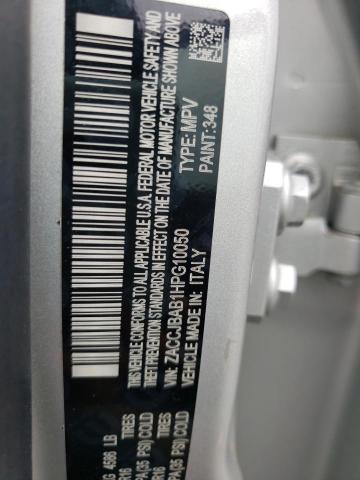 ZACCJBAB1HPG10050 - 2017 JEEP RENEGADE S Gümüş foto 10