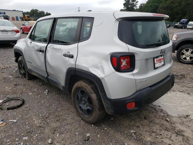 ZACCJBAB1HPG10050 - 2017 JEEP RENEGADE S SILVER photo 3