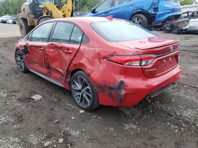 5YFP4RCE3LP029114 - 2020 TOYOTA COROLLA SE RED photo 3