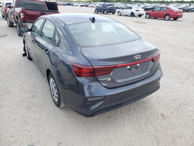 3KPF24AD0ME303399 - 2021 KIA FORTE FE CHARCOAL photo 3