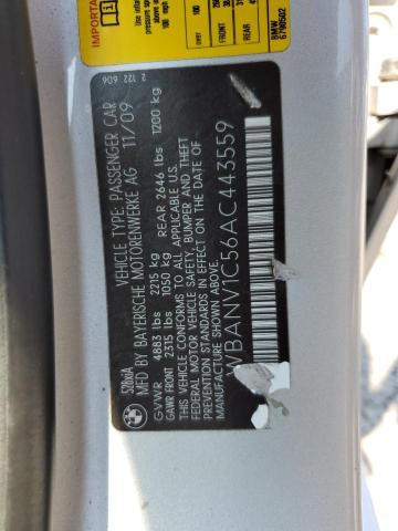 WBANV1C56AC443559 - 2010 BMW 528 XI SILVER photo 10