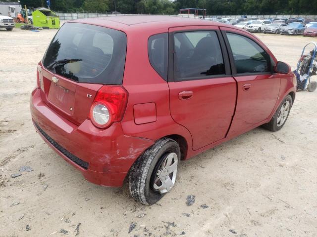 KL1TD66E99B302578 - 2009 CHEVROLET AVEO LS 红色 照片 4