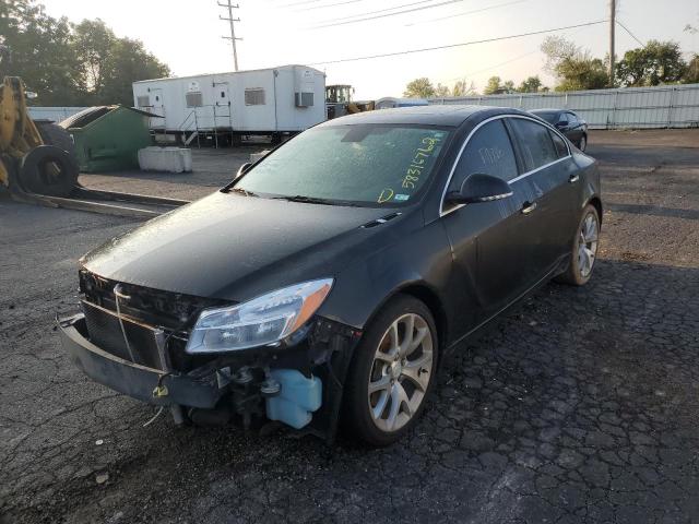 2G4GV5GV2C9172082 - 2012 BUICK REGAL GS შავი ფოტო 2