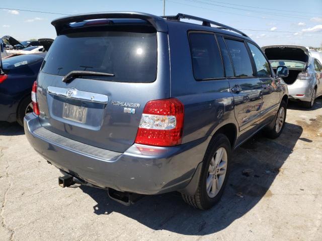 JTEHW21A670042778 - 2007 TOYOTA HIGHLANDER BLUE photo 4