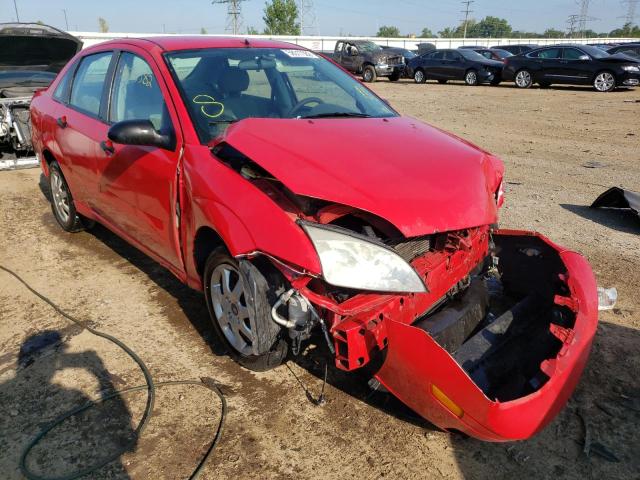 1FAFP34N75W196686 - 2005 FORD FOCUS ZX4 RED photo 1