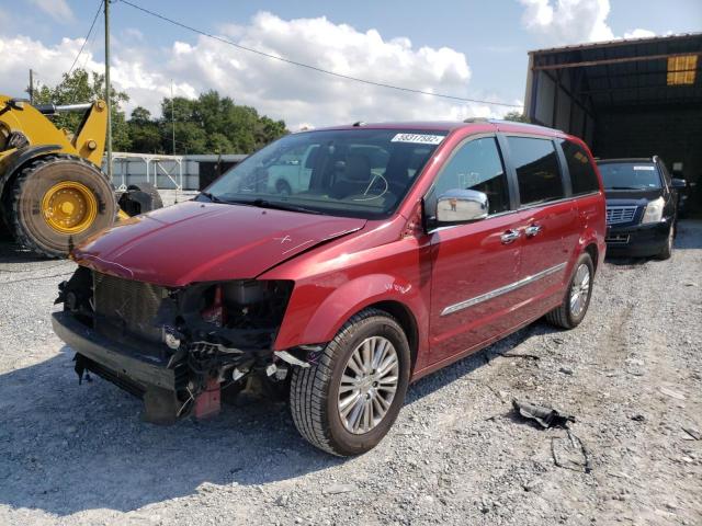 2A4RR6DG0BR749584 - 2011 CHRYSLER TOWN & COU BURGUNDY photo 2