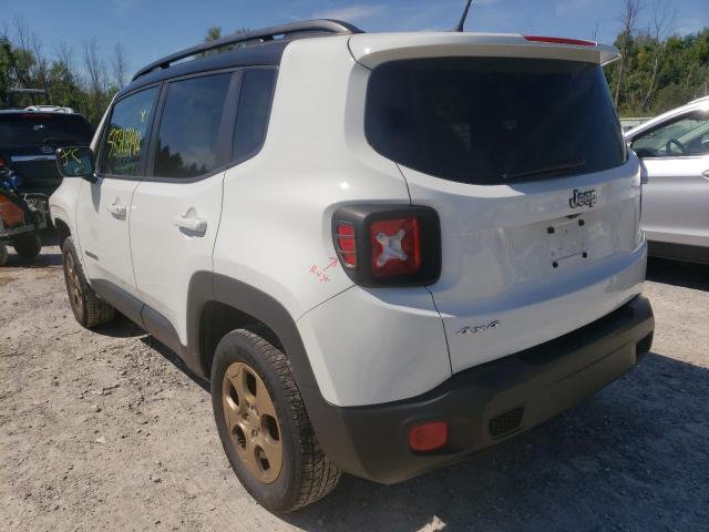 ZACCJBAT3GPE30494 - 2016 JEEP RENEGADE S 白色 照片 3