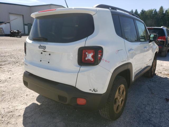 ZACCJBAT3GPE30494 - 2016 JEEP RENEGADE S WHITE photo 4