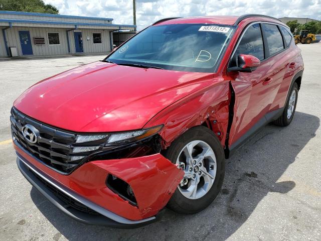 5NMJB3AE4NH141168 - 2022 HYUNDAI TUCSON SEL RED photo 2