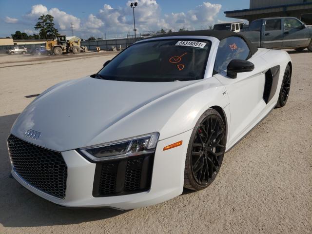 WUA4BCFX3J7900419 - 2018 AUDI R8 SPYDER WHITE photo 2