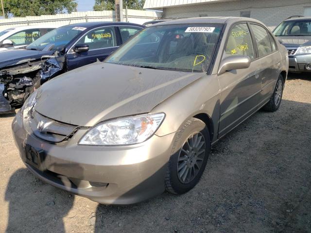 2HGES26785H573992 - 2005 HONDA CIVIC EX  photo 2