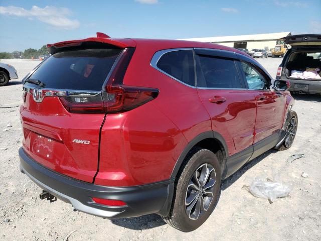 2HKRW2H8XMH610833 - 2021 HONDA CR-V EXL RED photo 4