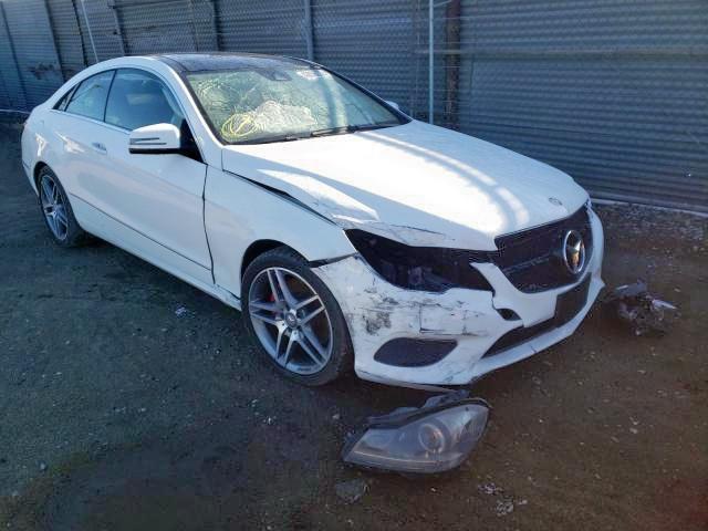 WDDKJ8JB2EF248118 - 2014 MERCEDES-BENZ E 350 4MAT WHITE photo 1