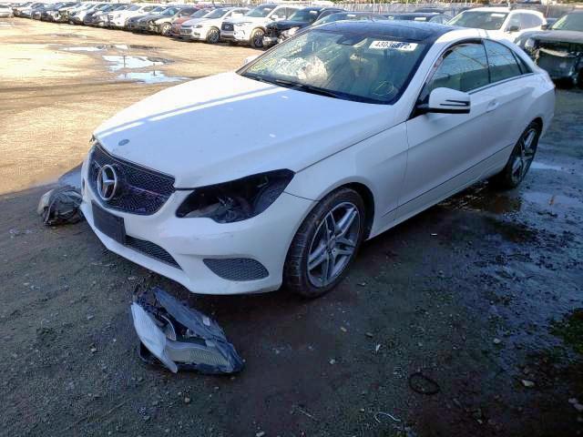 WDDKJ8JB2EF248118 - 2014 MERCEDES-BENZ E 350 4MAT WHITE photo 2