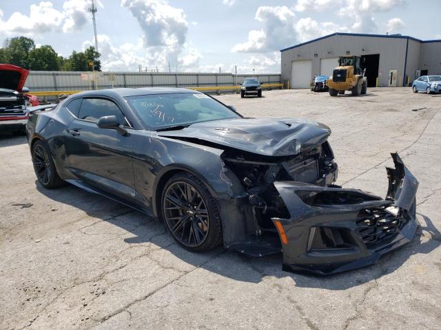 1G1FJ1R62J0190656 - 2018 CHEVROLET CAMARO ZL1 CHARCOAL photo 1