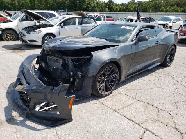 1G1FJ1R62J0190656 - 2018 CHEVROLET CAMARO ZL1 CHARCOAL photo 2