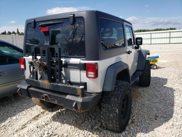 1C4AJWAGXCL239218 - 2012 JEEP WRANGLER S SILVER photo 4