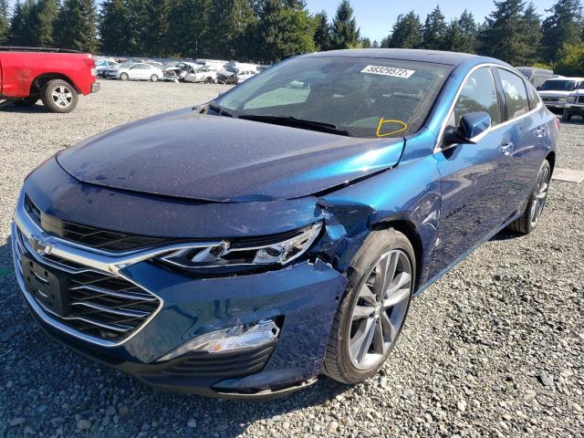 1G1ZE5SX4KF179250 - 2019 CHEVROLET MALIBU PRE BLUE photo 2