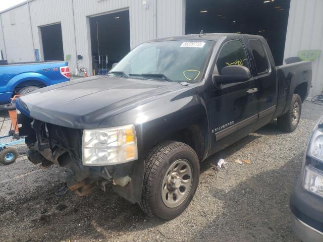 1GCEC29C79Z106623 - 2009 CHEVROLET SILVERADO BLACK photo 2