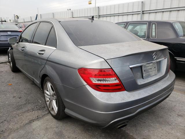 WDDGF4HB5ER302452 - 2014 MERCEDES-BENZ C 250 GRAY photo 3