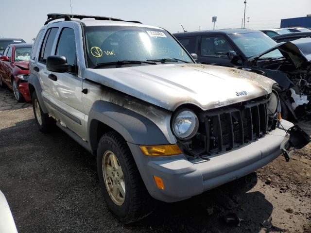 1J4GL48K76W129758 - 2006 JEEP LIBERTY SP SILVER photo 1