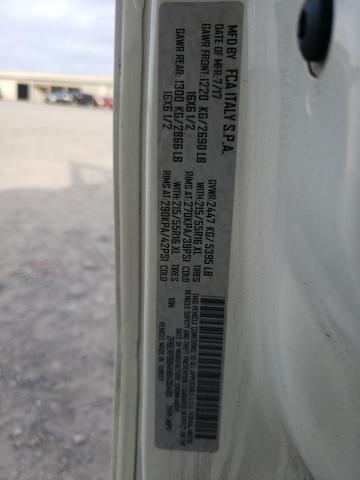 ZFBERFBB4H6H38489 - 2017 RAM PROMASTER WHITE photo 10