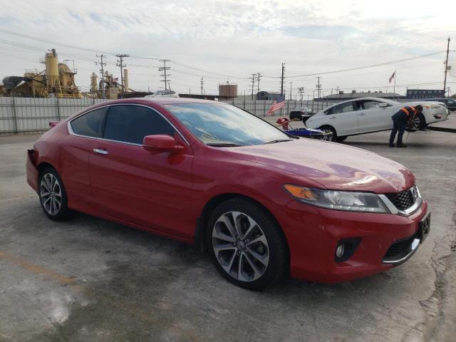 1HGCT2B8XDA004514 - 2013 HONDA ACCORD EXL RED photo 1