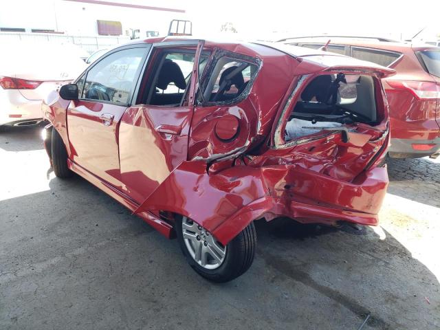 JHMGD38607S014121 - 2007 HONDA FIT S RED photo 3