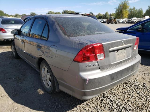 1HGES16385L016395 - 2005 HONDA CIVIC DX V GRAY photo 3