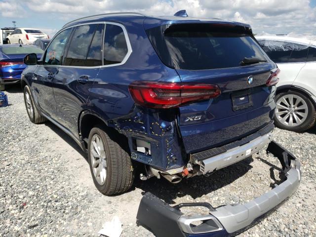 5UXCR4C07N9K63433 - 2022 BMW X5 SDRIVE BLUE photo 3