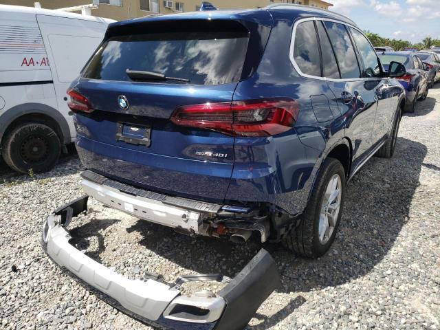 5UXCR4C07N9K63433 - 2022 BMW X5 SDRIVE BLUE photo 4