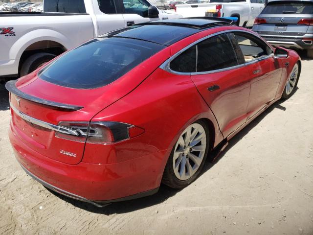 5YJSA1E46JF249784 - 2018 TESLA MODEL S Qırmızı foto 4