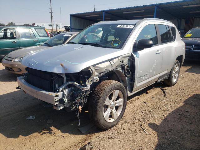 1J4NF1FB3BD283230 - 2011 JEEP COMPASS SP SILVER photo 2