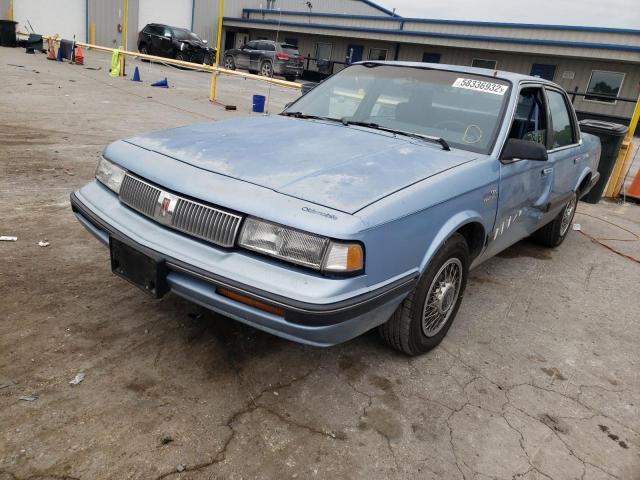 1G3AL54N0M6361701 - 1991 OLDSMOBILE CUTLASS CI BLUE photo 2