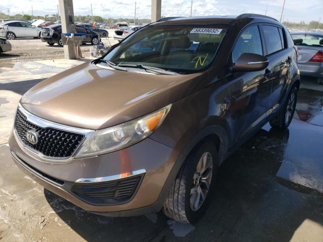 KNDPB3ACXE7569875 - 2014 KIA SPORTAGE B TAN photo 2