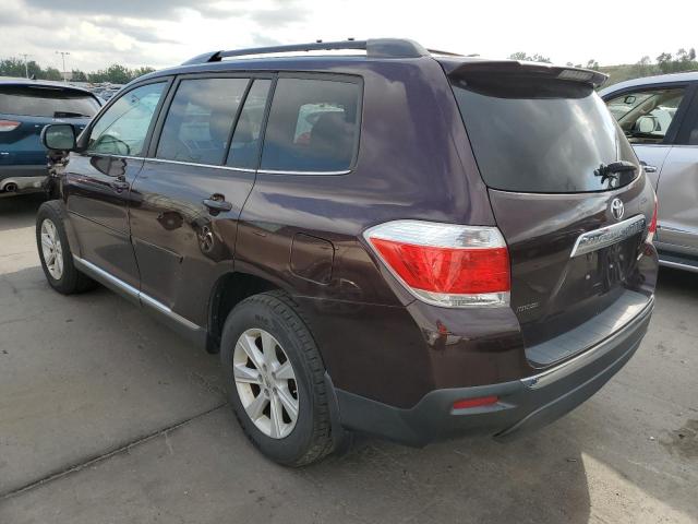 5TDBK3EH3CS147191 - 2012 TOYOTA HIGHLANDER BURGUNDY photo 3