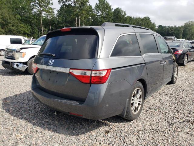 5FNRL5H60DB063935 - 2013 HONDA ODYSSEY EX GRAY photo 4