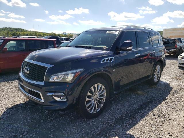 JN8AZ2NE8F9082711 - 2015 INFINITI QX80 BLUE photo 2