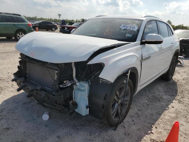 1V2ME2CA3MC201865 - 2021 VOLKSWAGEN ATLAS CROS Белый фото 2