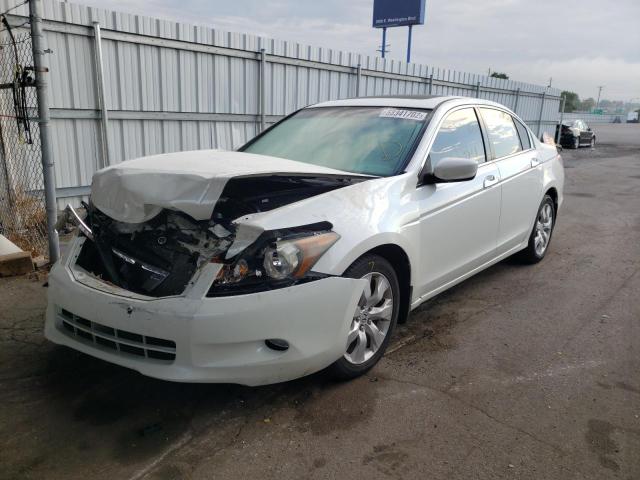 1HGCP36859A009762 - 2009 HONDA ACCORD EXL WHITE photo 2