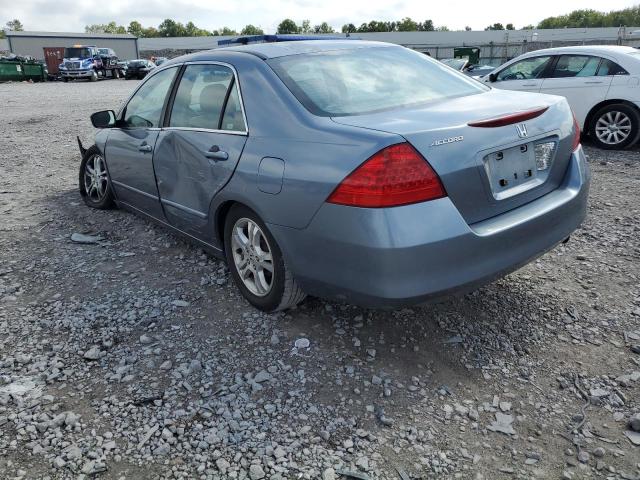 1HGCM56717A104554 - 2007 HONDA ACCORD EX BLUE photo 3