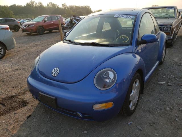 3VWDD21C01M440015 - 2001 VOLKSWAGEN NEW BEETLE 蓝色 照片 2