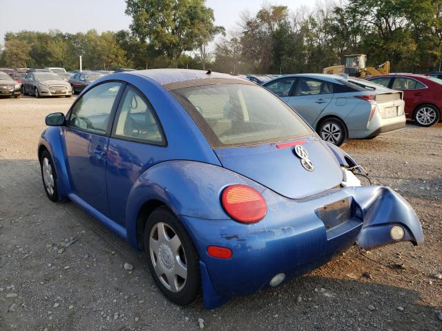 3VWDD21C01M440015 - 2001 VOLKSWAGEN NEW BEETLE 蓝色 照片 3