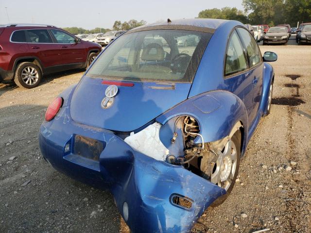 3VWDD21C01M440015 - 2001 VOLKSWAGEN NEW BEETLE 蓝色 照片 4