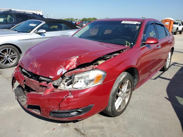 2G1WC5E35E1102271 - 2014 CHEVROLET IMPALA LIM RED photo 2