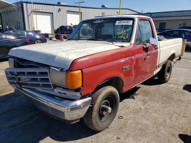 1FTEF14Y7KLA73801 - 1989 FORD F150 TWO TONE photo 2