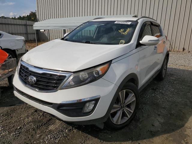 KNDPC3A68E7589419 - 2014 KIA SPORTAGE S WHITE photo 2