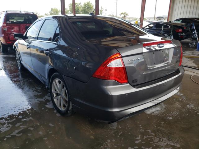 3FAHP0JA5CR331897 - 2012 FORD FUSION SEL GRAY photo 3